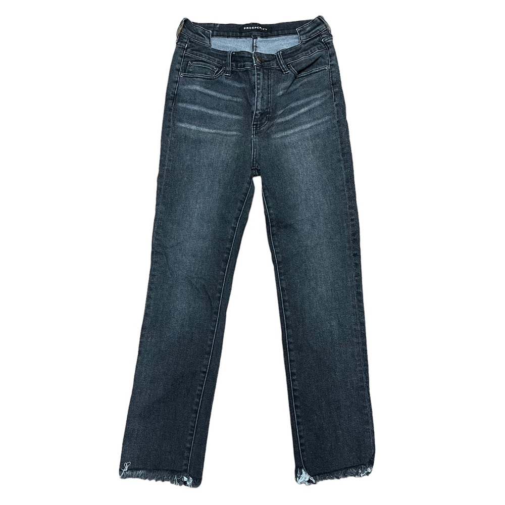 Prosperity Super High Rise Raw Hem Jeans Black Size 29 Black‎ Women’s